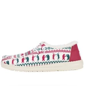Hey Dude Festive Women's Shoes in Red and Green